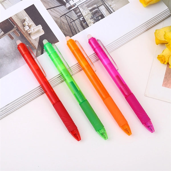 Retractable Gel Ink Pen with Eraser