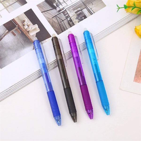 Retractable Gel Ink Pen with Eraser