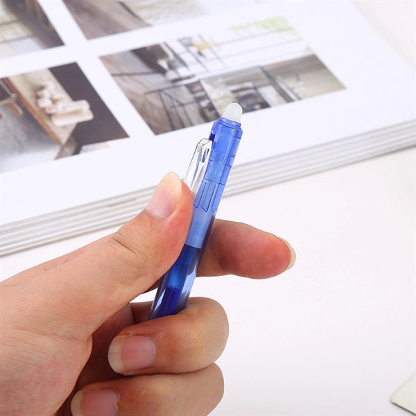 Retractable Gel Ink Pen with Eraser