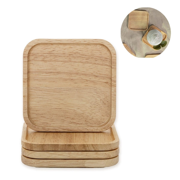 Square Black Walnut Wooden Cup Coaster