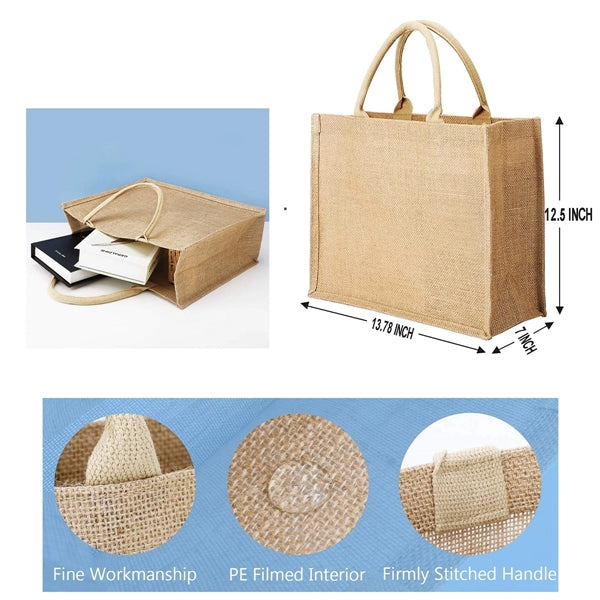 Burlap Tote Bag