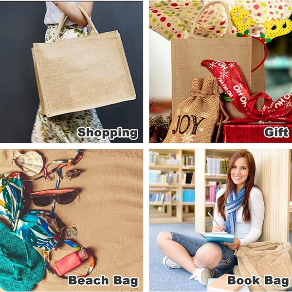 Burlap Tote Bag