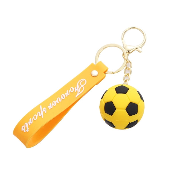 Soccer Ball Wrist Strap Key Chain