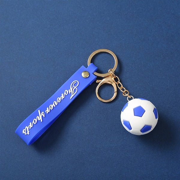 Soccer Ball Wrist Strap Key Chain
