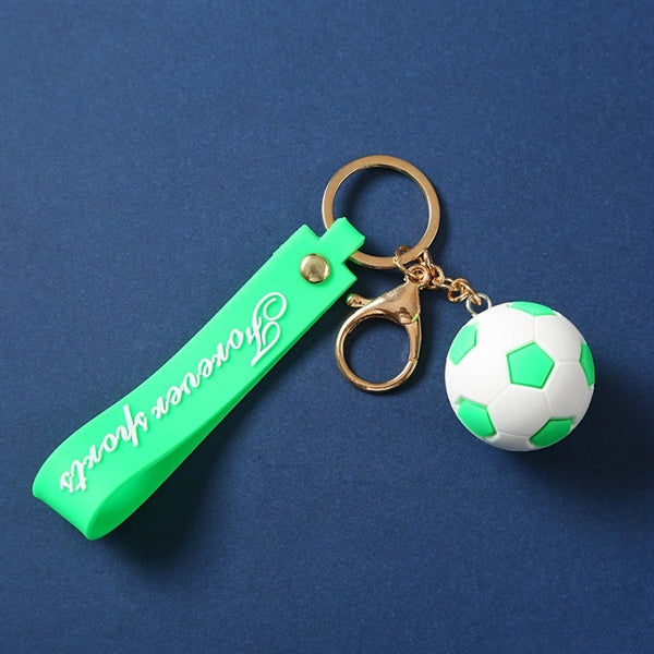 Soccer Ball Wrist Strap Key Chain
