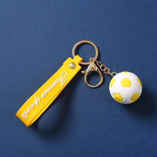 Soccer Ball Wrist Strap Key Chain
