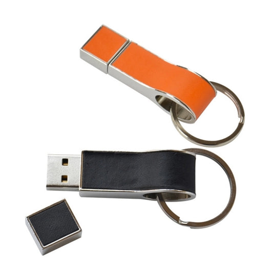 Leather Key Chains W/ USB Flash Drive - 8GB