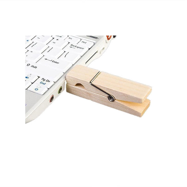 2 IN 1 Clips W/ USB Flash Drive - 8GB