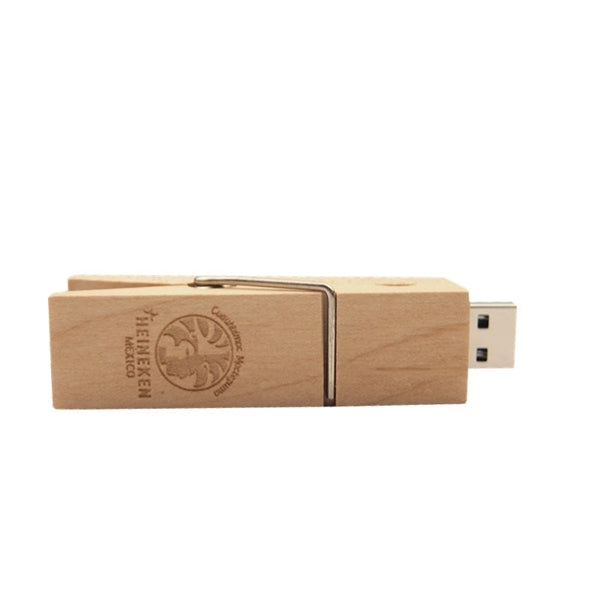 2 IN 1 Clips W/ USB Flash Drive - 8GB