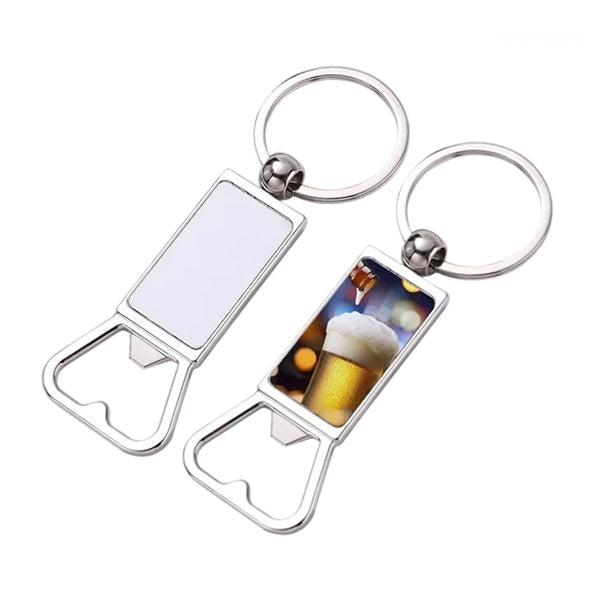 Slim Metal Bottle Opener Keychain