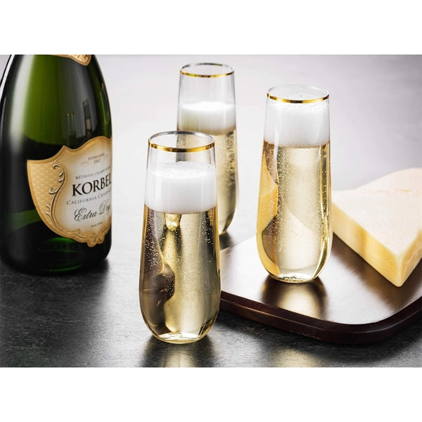 Stemless Plastic Champagne Flute