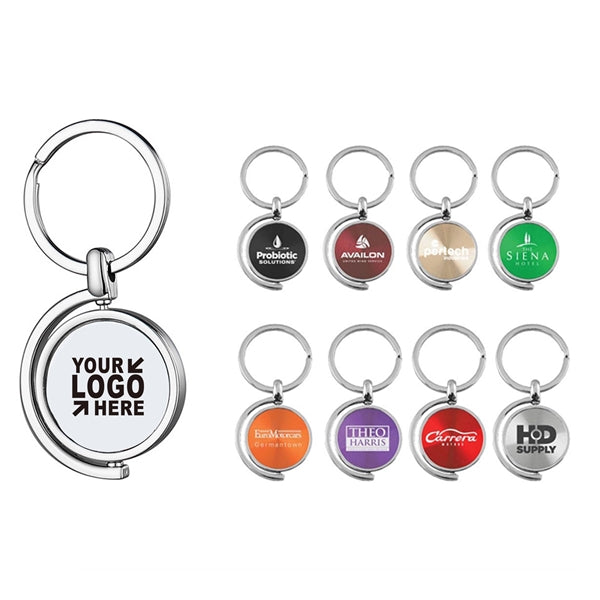 Spin Keychain with keyring