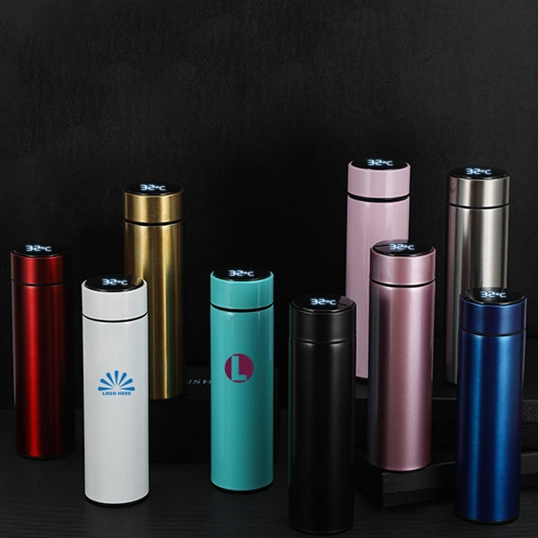 Intelligent Temperature Display Thermos Water Bottle