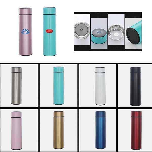 Thermos Water Bottle with LED Temperature Display