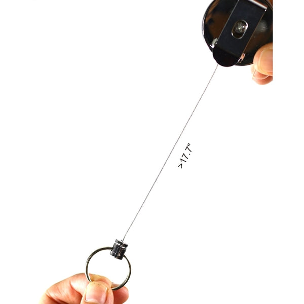 Full Body Metal Round Badge Reel w/ Keyring