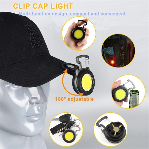 Led Aluminum Alloy Flashlight Key Buckle Light