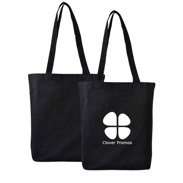 10.oz Black Canvas Tote Bag