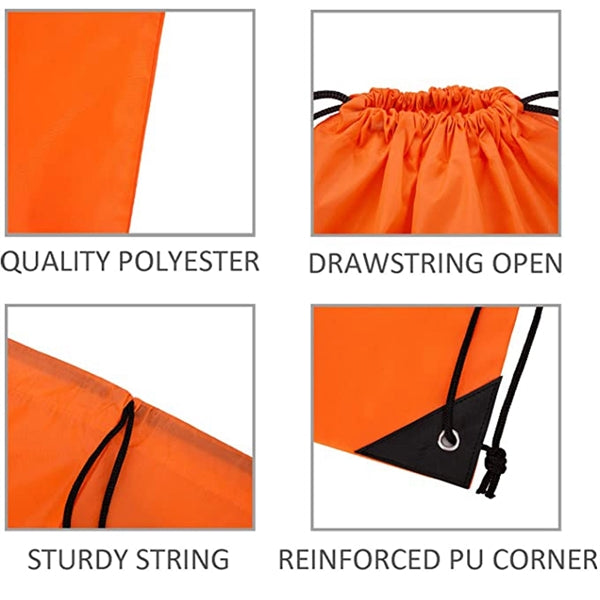 420D Polyester Waterproof Drawstring Backpack for Party Gym