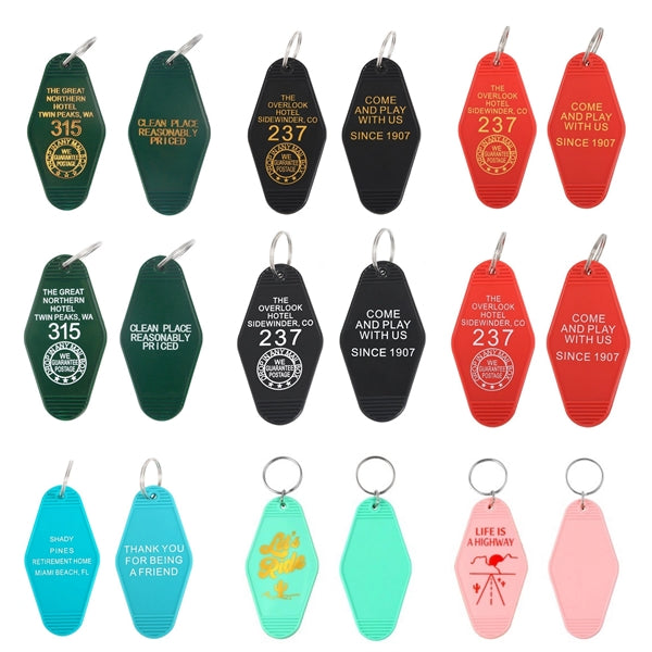 Plastic Hotel Keychain / Motel Key Tag