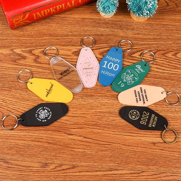 Plastic Hotel Keychain / Motel Key Tag