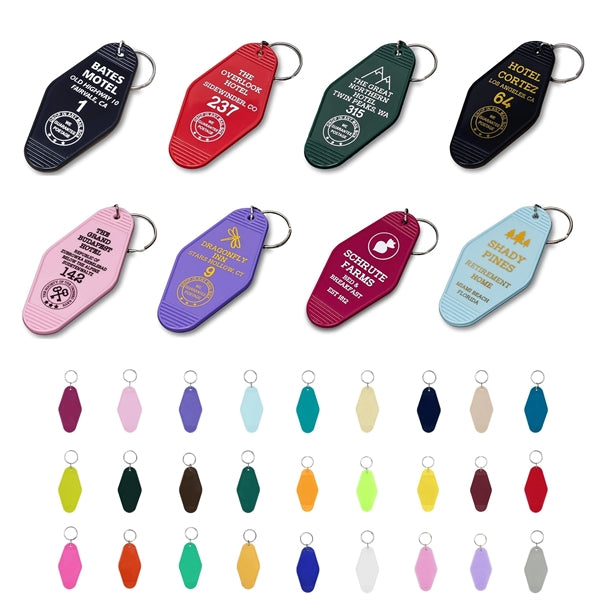 Plastic Hotel Keychain / Motel Key Tag