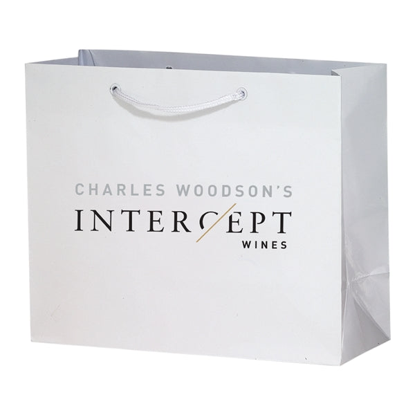 2-Bottle Luxury Laminated Paper Horizontal Tote