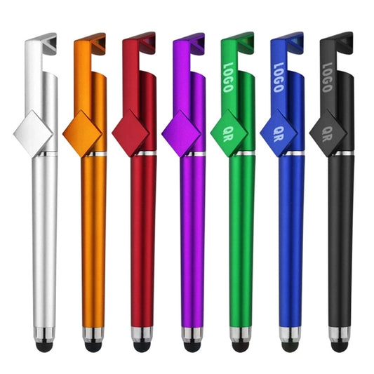 QR Code Stylus Gel Pen With Phone Stand