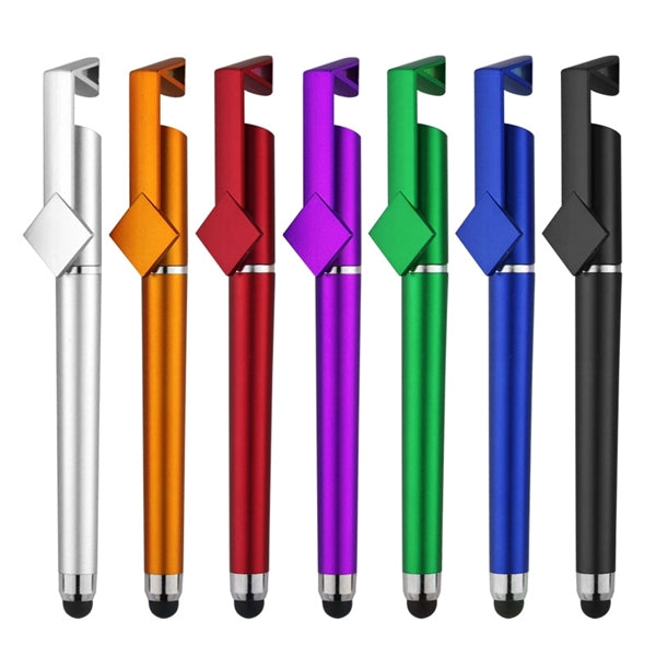 QR Code Stylus Gel Pen With Phone Stand
