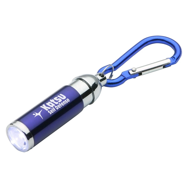 Stretchable LED Flashlight With Carabiner Clip