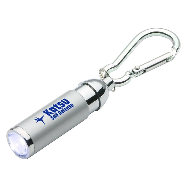 Stretchable LED Flashlight With Carabiner Clip