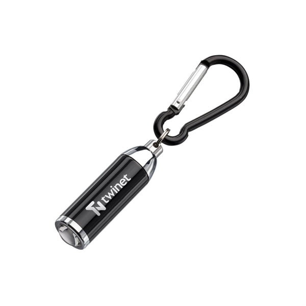 Stretchable LED Flashlight With Carabiner Clip