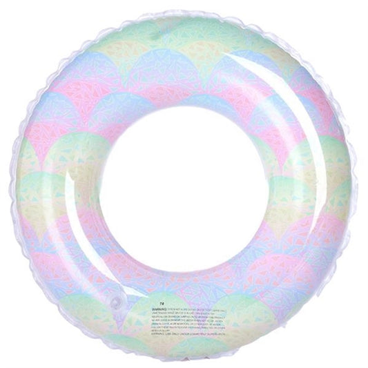 Inflatable Pool Float Glitter Swim Ring Water Tube Toy
