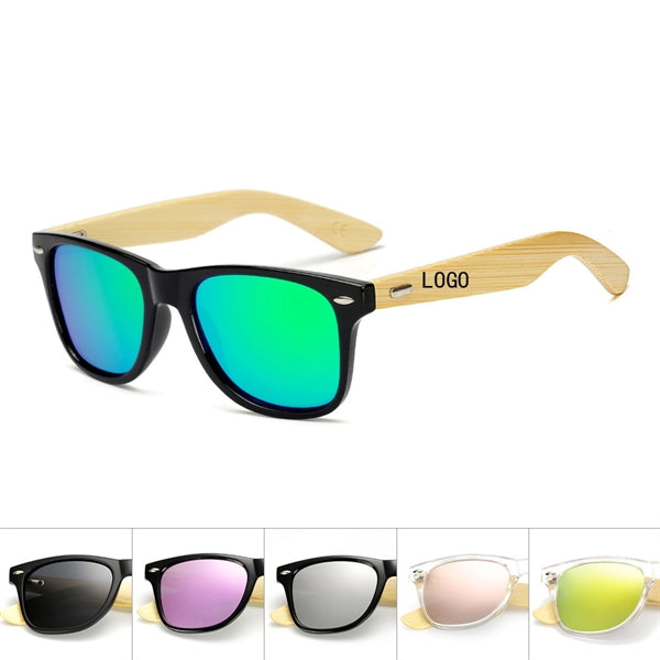 Sunglasses Classic Shades Bamboo Foot Mercury Coating