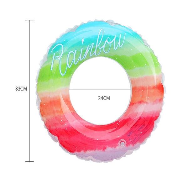 Inflatable Pool Float Glitter Swim Ring Water Tube Toy