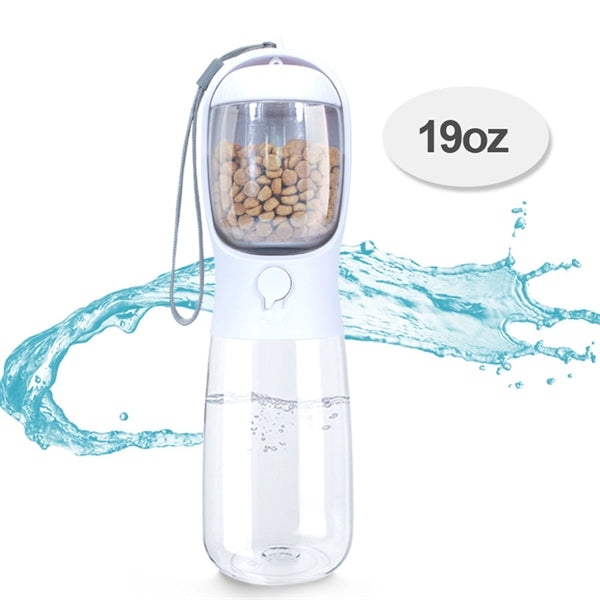 19 Oz Dog Travel Water Bottle/Food Container