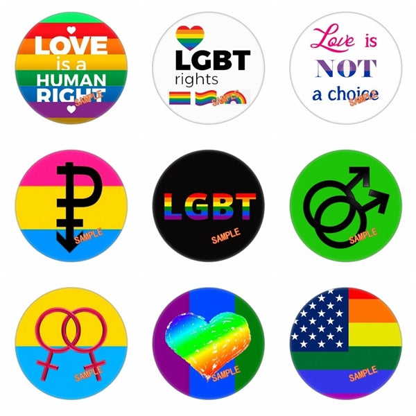 Rainbow Gay Color Pride Flag Pin Button