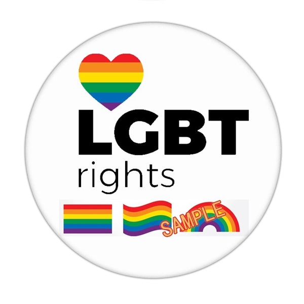 Rainbow Gay Color Pride Flag Pin Button
