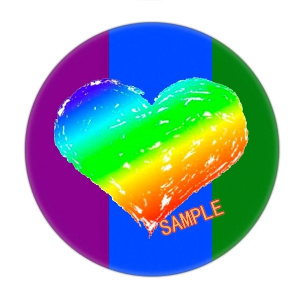 Rainbow Gay Color Pride Flag Pin Button