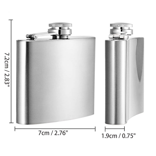 2 oz Stainless Steel Flask