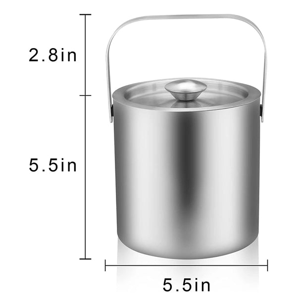Portable Double Wall Ice Bucket