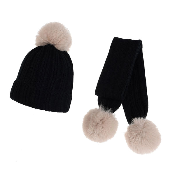 Thicken Knitting Scarf and Hat Set