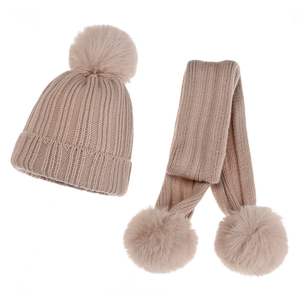 Thicken Knitting Scarf and Hat Set
