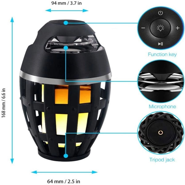 Flame Atmosphere Lamp Light Bluetooth Speaker