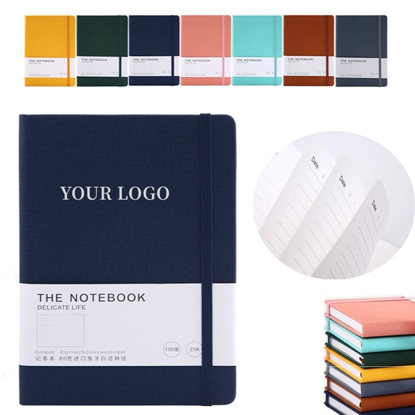 A5 Business Edging Elastic Band Notepad