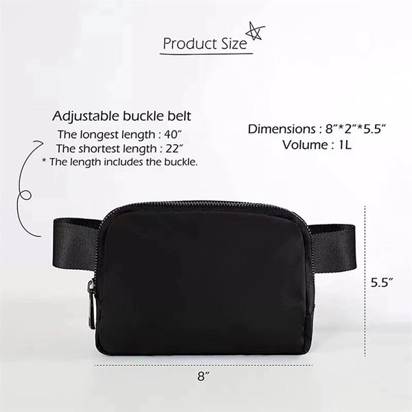 Crossbody Fanny Pack Belt Bag With Adjustable Strap