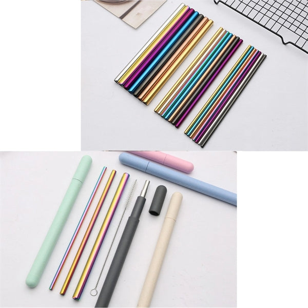 Portable Wheat Tube Set Straw