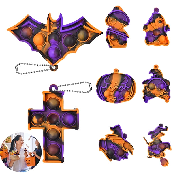 Pop Keychain Fidget Toy Halloween Christmas