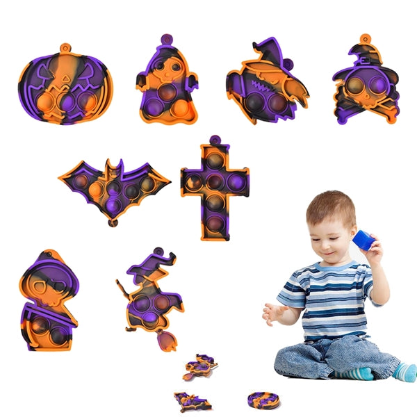 Pop Keychain Fidget Toy Halloween Christmas