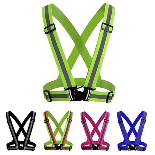 Reflective Elastic Band Strap Safety Vest
