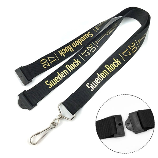 3/4" Polyester Lanyards with Safety Breakaway Badge Holder